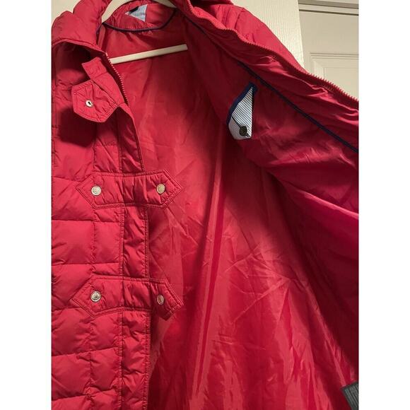 Tommy Hilfiger Red Puffer Jacket Size M Down/Feathers - 20” Chest; 34” Length - Picture 8 of 8